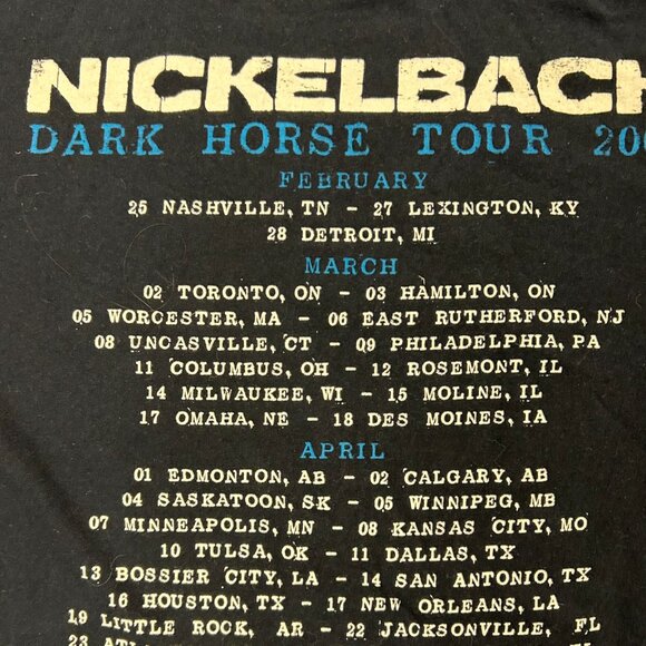 Nickelback Dark Horse Tour 2009 T Shirt - Picture 6 of 8
